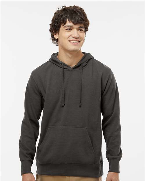Men's Ripple Fleece Hooded Sweatshirt - Black