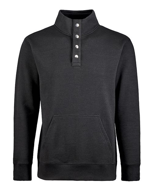 Men's Ripple Fleece Snap Sweatshirt - Black