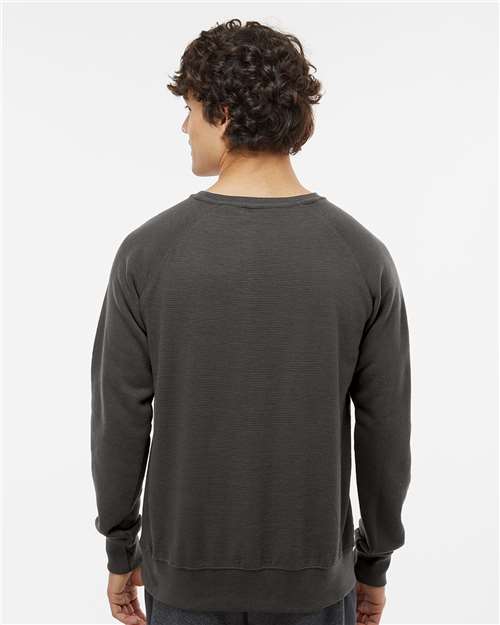 Men's Ripple Fleece Raglan Crewneck Sweatshirt - Black