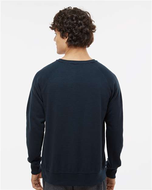 Men's Ripple Fleece Raglan Crewneck Sweatshirt - Navy