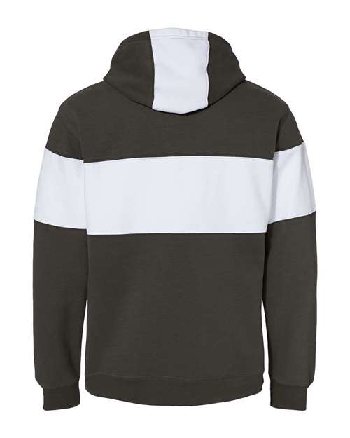 Men's Varsity Fleece Colorblocked Hooded Sweatshirt - Black