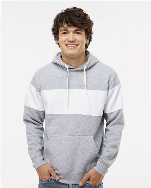 Men's Varsity Fleece Colorblocked Hooded Sweatshirt - Oxford
