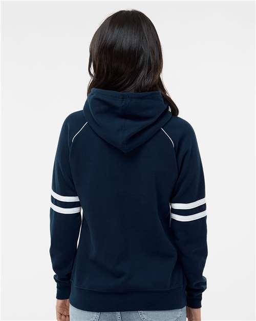Women's Varsity Fleece Piped Hooded Sweatshirt - Navy