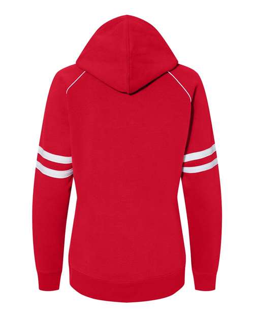Women's Varsity Fleece Piped Hooded Sweatshirt - Red