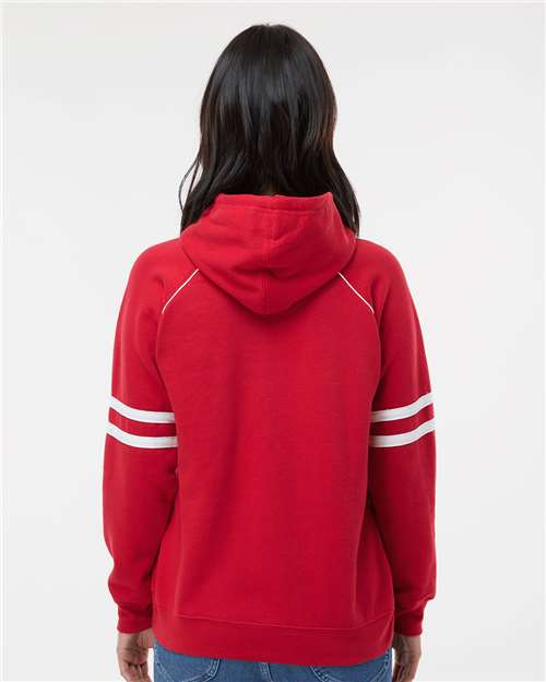 Women's Varsity Fleece Piped Hooded Sweatshirt - Red