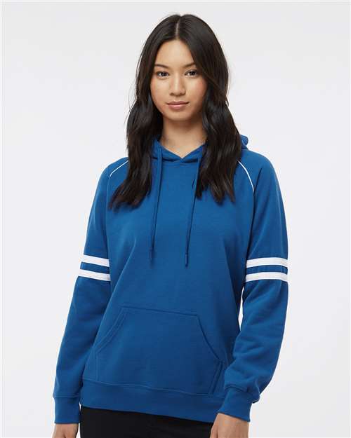 Women's Varsity Fleece Piped Hooded Sweatshirt - Royal