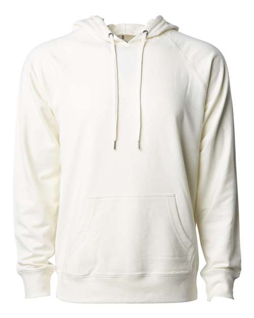 Unisex Icon Lightweight Loopback Terry Hooded Sweatshirt - Bone