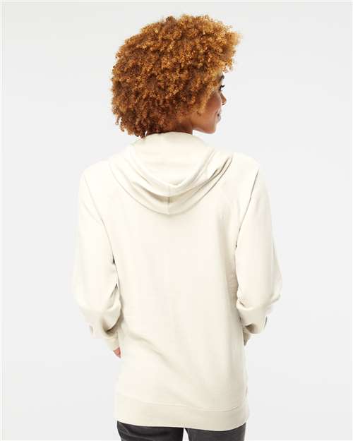 Unisex Icon Lightweight Loopback Terry Hooded Sweatshirt - Bone