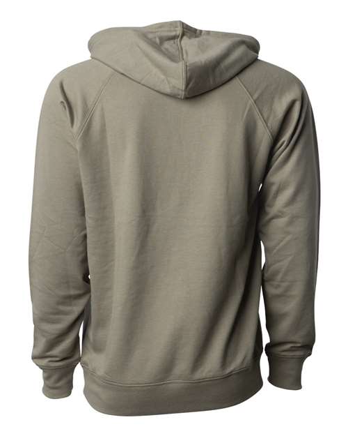 Unisex Icon Lightweight Loopback Terry Hooded Sweatshirt - Olive