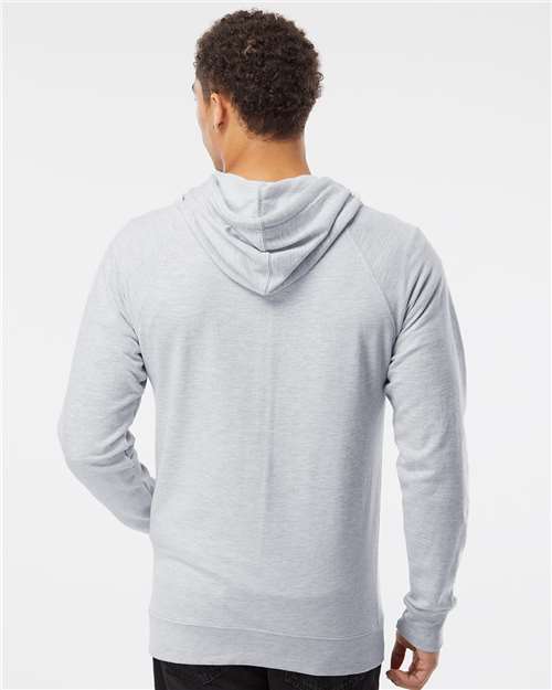 Unisex Icon Lightweight Loopback Terry Hooded Sweatshirt - Athletic Heather