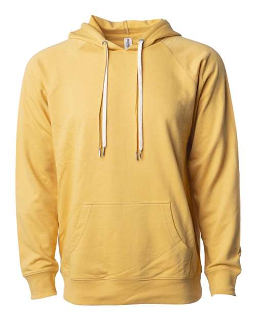 Unisex Icon Lightweight Loopback Terry Hooded Sweatshirt - Harvest Gold