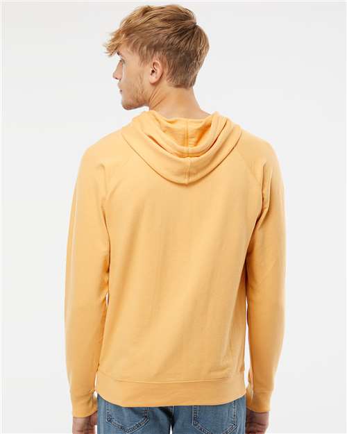 Unisex Icon Lightweight Loopback Terry Hooded Sweatshirt - Harvest Gold