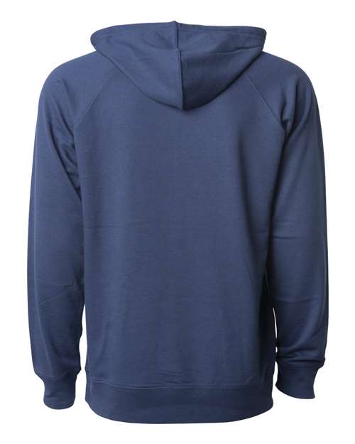 Unisex Icon Lightweight Loopback Terry Hooded Sweatshirt - Indigo