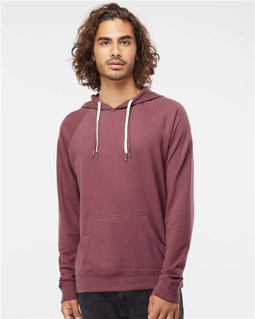 Unisex Icon Lightweight Loopback Terry Hooded Sweatshirt - Port