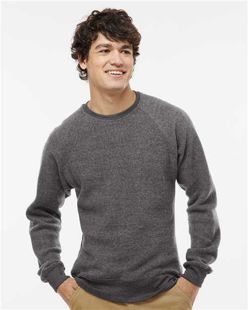 Unisex Flip Side Fleece Crewneck Sweatshirt - Charcoal Heather
