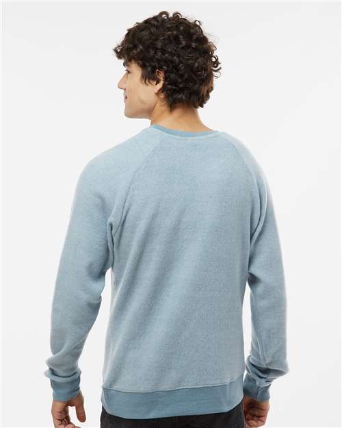 Unisex Flip Side Fleece Crewneck Sweatshirt - Chambray Heather