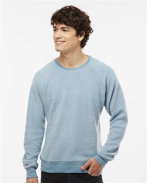 Unisex Flip Side Fleece Crewneck Sweatshirt - Chambray Heather