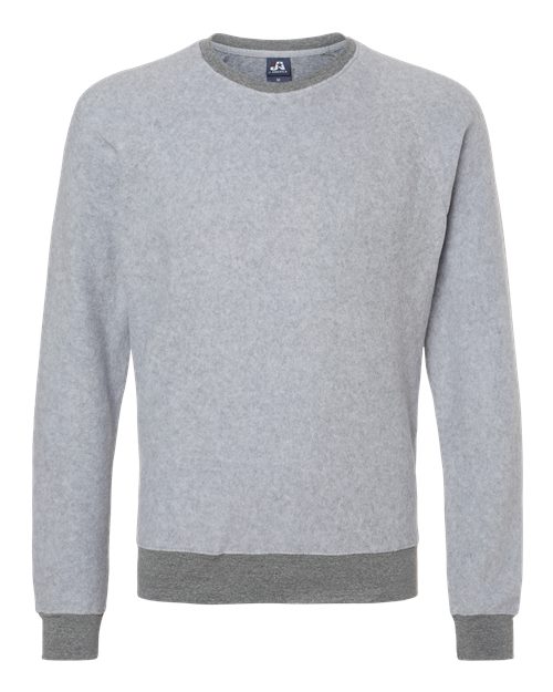Unisex Flip Side Fleece Crewneck Sweatshirt - Grey Heather