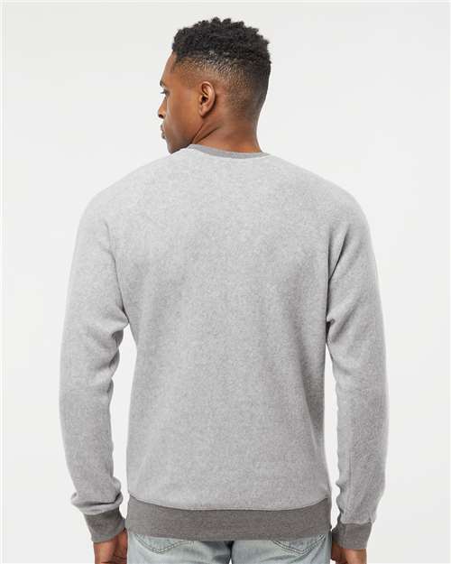Unisex Flip Side Fleece Crewneck Sweatshirt - Grey Heather