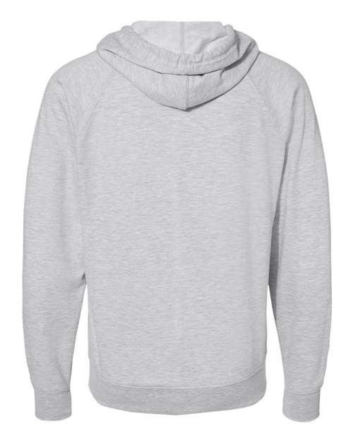 Unisex Icon Lightweight Loopback Terry Full-Zip Hooded Sweatshirt - Athletic Heather