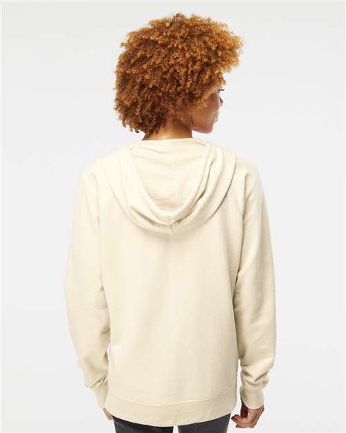 Unisex Icon Lightweight Loopback Terry Full-Zip Hooded Sweatshirt - Bone