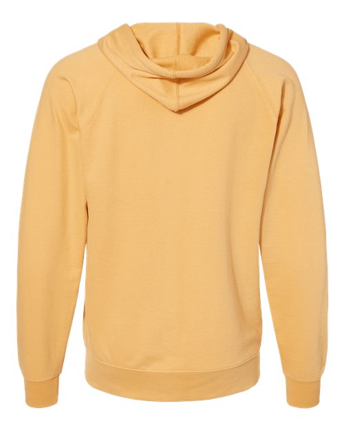 Unisex Icon Lightweight Loopback Terry Full-Zip Hooded Sweatshirt - Harvest Gold