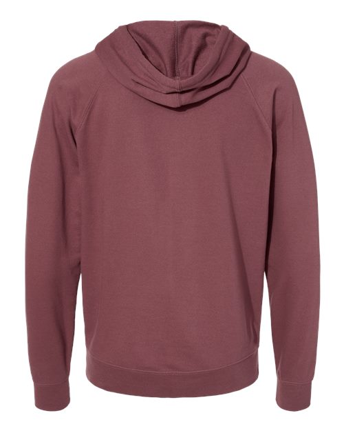 Unisex Icon Lightweight Loopback Terry Full-Zip Hooded Sweatshirt - Port