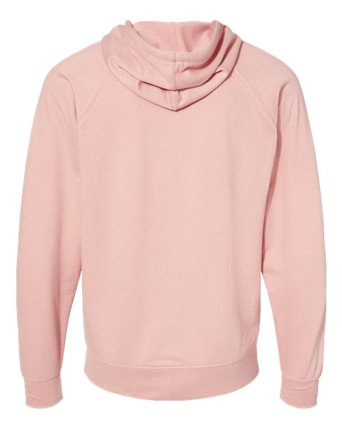 Unisex Icon Lightweight Loopback Terry Full-Zip Hooded Sweatshirt - Rose