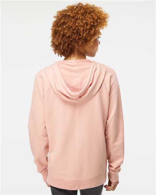 Unisex Icon Lightweight Loopback Terry Full-Zip Hooded Sweatshirt - Rose