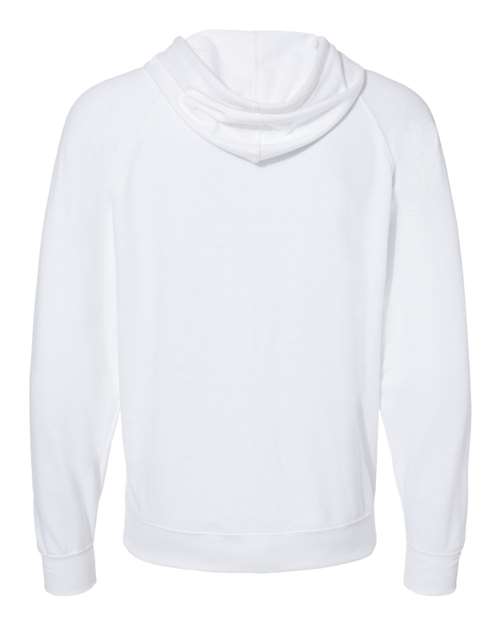 Unisex Icon Lightweight Loopback Terry Full-Zip Hooded Sweatshirt - White