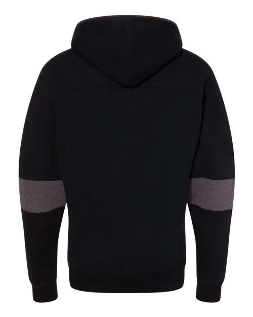 Men's Sport Lace Colorblocked Fleece Hooded Sweatshirt - Black