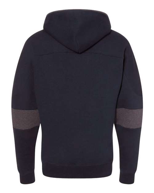 Men's Sport Lace Colorblocked Fleece Hooded Sweatshirt - Navy