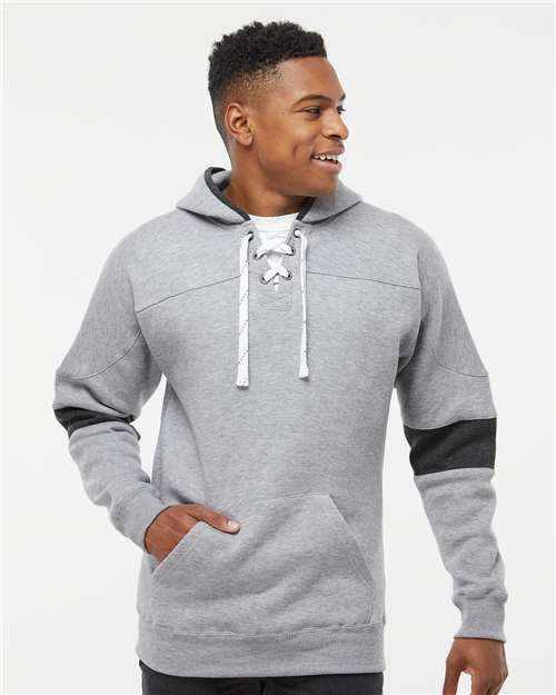 Men's Sport Lace Colorblocked Fleece Hooded Sweatshirt - Oxford