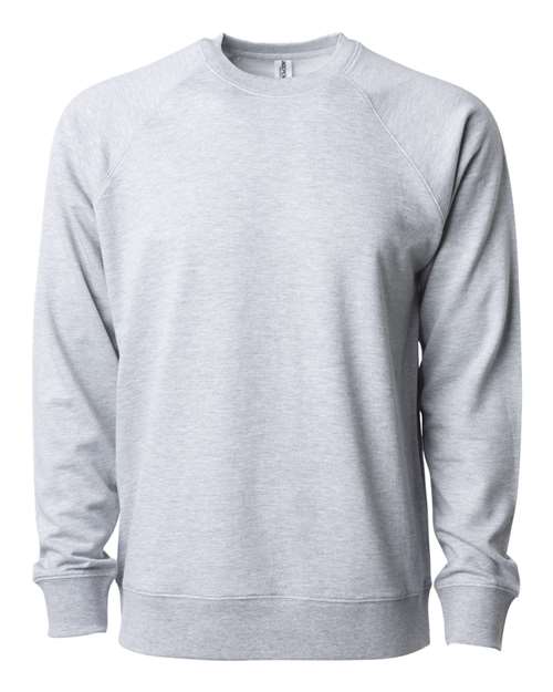 Unisex Icon Lightweight Loopback Terry Crewneck Sweatshirt - Athletic Heather