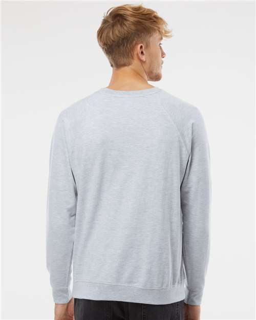 Unisex Icon Lightweight Loopback Terry Crewneck Sweatshirt - Athletic Heather