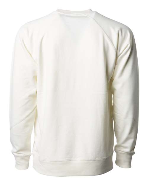 Unisex Icon Lightweight Loopback Terry Crewneck Sweatshirt - Bone