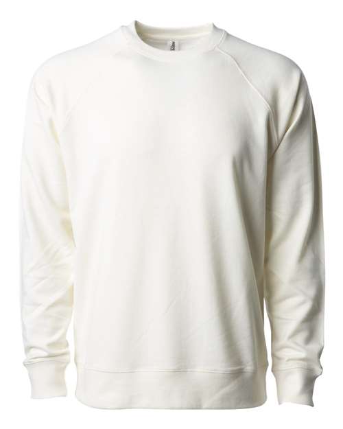 Unisex Icon Lightweight Loopback Terry Crewneck Sweatshirt - Bone