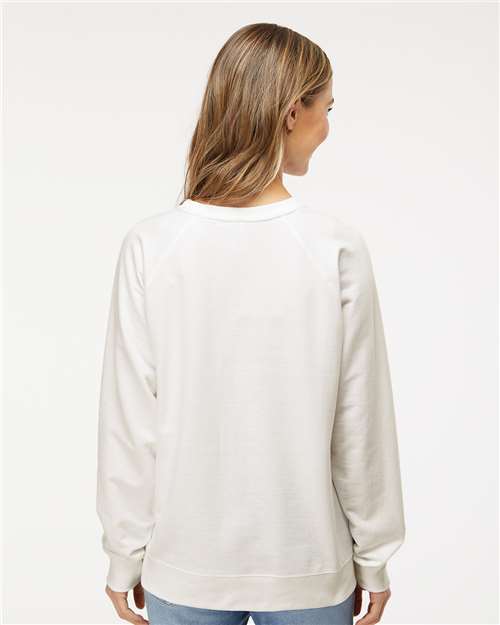 Unisex Icon Lightweight Loopback Terry Crewneck Sweatshirt - Bone