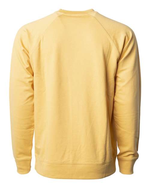Unisex Icon Lightweight Loopback Terry Crewneck Sweatshirt - Harvest Gold