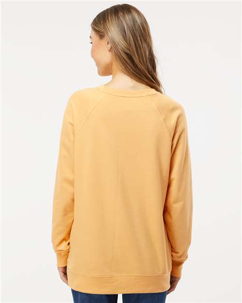 Unisex Icon Lightweight Loopback Terry Crewneck Sweatshirt - Harvest Gold
