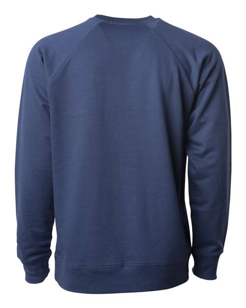 Unisex Icon Lightweight Loopback Terry Crewneck Sweatshirt - Indigo