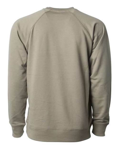 Unisex Icon Lightweight Loopback Terry Crewneck Sweatshirt - Olive