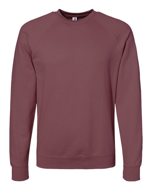 Unisex Icon Lightweight Loopback Terry Crewneck Sweatshirt - Port