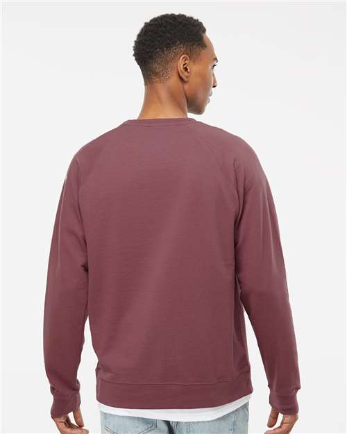 Unisex Icon Lightweight Loopback Terry Crewneck Sweatshirt - Port