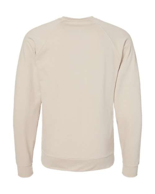 Unisex Icon Lightweight Loopback Terry Crewneck Sweatshirt - Sand