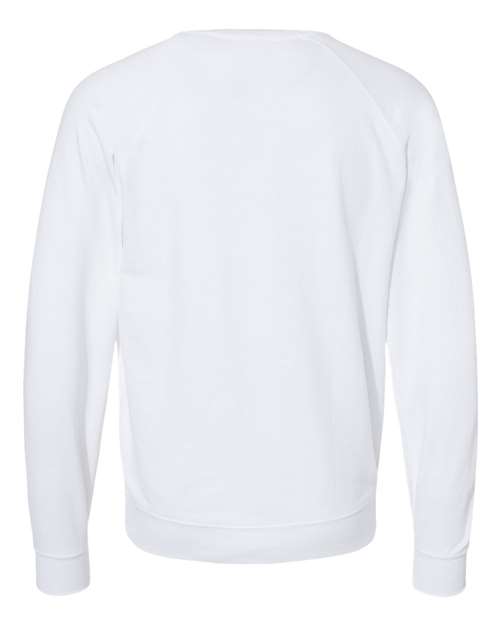 Unisex Icon Lightweight Loopback Terry Crewneck Sweatshirt - White