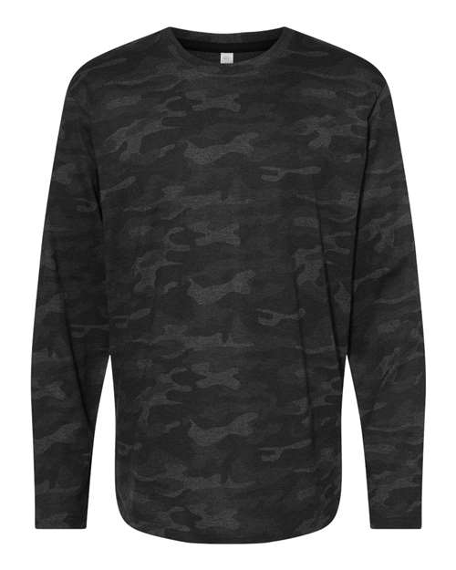 Men's Fine Jersey Long Sleeve Tee - Storm Camo