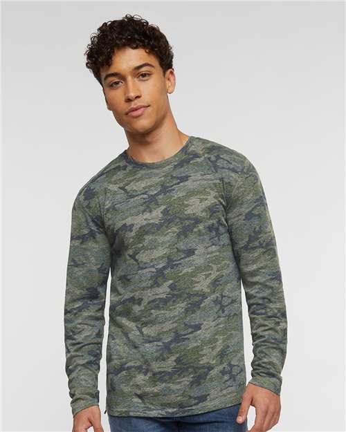 Men's Fine Jersey Long Sleeve Tee - Vintage Camo