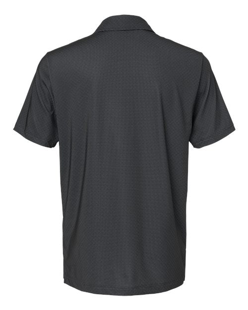 Men's Ultimate365 Diamond Dot Print Polo - Black/ White/ Grey Three