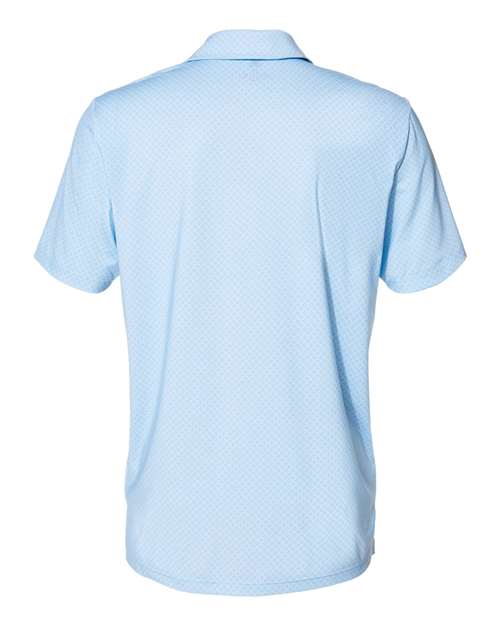 Men's Ultimate365 Diamond Dot Print Polo - Glow Blue/ White/ Navy